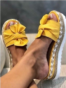 Fashion Casual Sweet Wedge Slippers For Women