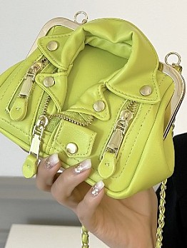  Fashion Pumk Rivet Clothes Chain Bag