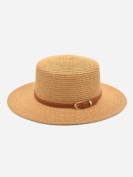 British Style Casual Straw Sun  Hats