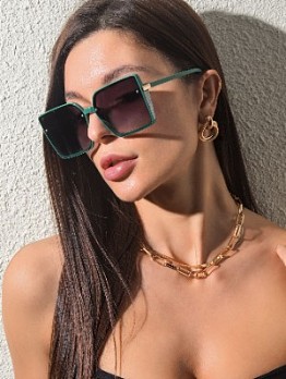  Fashion Retro Square Street Sunglasses For Women
