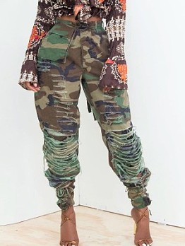  Sexy Casual Style Camouflage Pants