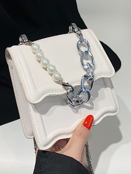 Summer Fashion Chain Pearl Women's Messenger Bag