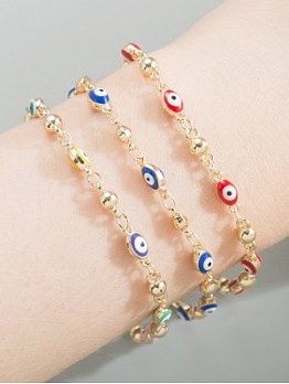 Simple Designer Casual Evil Eye  Bracelets