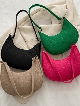  Fashion Simple PU Pure Color Armpits Bags