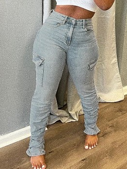  Fashion Low Waist Denim Jeans For Women