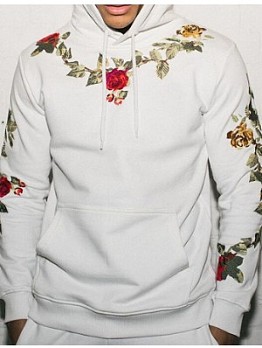 Flower Printed Hooded Long Suits For Men