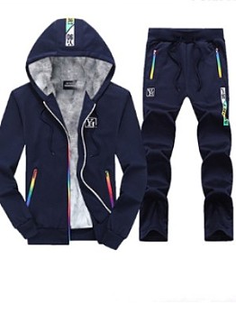  Men's Hooded Trousers Two-Piece Set