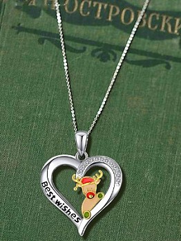  Christmas Love Pendant Necklace For Women