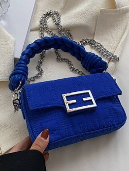 Designer Solid Chain  Shoulder Bags For Women