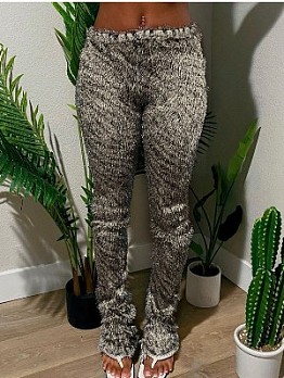 Designer White  Zebra Stripes Tassel Skinny Pants