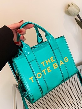 Trendy Versatile  Letter Shoulder Handbag Tote Bags