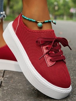 Fashion Casual Round Toe Chunky  Sneakers