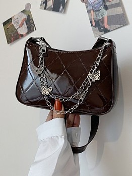 Chain Zipper Shoulder Bags
