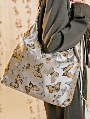 Butterfly Pattern Zipper Shoulder Bags
