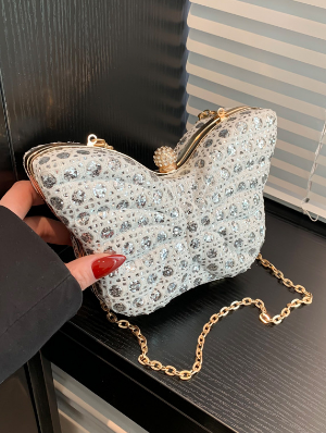 Chain Butterfly Pattern Casual Shoulder Bags