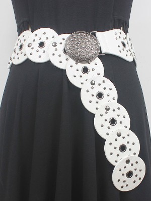 Rivet PU Waistband Clothing Accessories Belt

