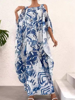 Patchwork Striped Mid-rise Long Sleeves Dress
