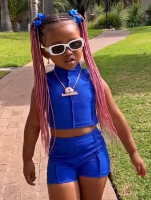 Solid Color Rib Cropped Girl Clothing Sets