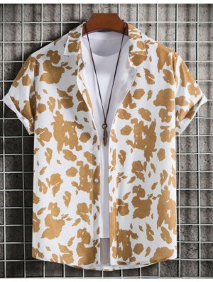 Short Sleeve Cotton Buckle Shirts