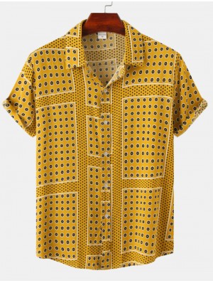 Polka Dots Cotton Loose Shirts