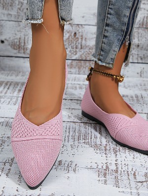 Pure Color Flat Heel Flats