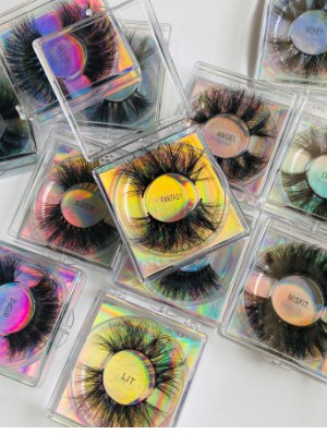 1 Pair Packaged Fluffy Multi-layered Natural Curl False Eyelashes