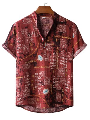 Abstract Printing Loose Shirts