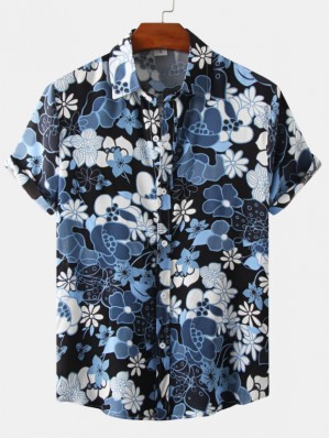 Floral Cotton Loose Shirts