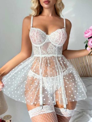 Hollow-out Spaghetti Straps Sleeveless Sexual Dress Sets