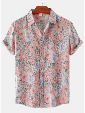 Floral Cotton Loose Shirts