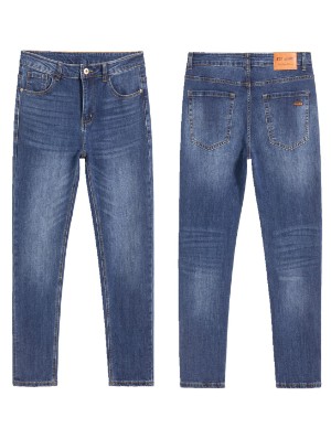 Washed Straight Casual Men's Jeans