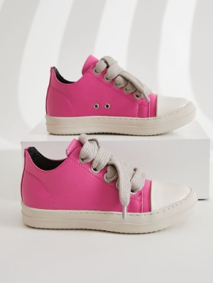 PU Patchwork Round Toe Flat Heel Sneaker