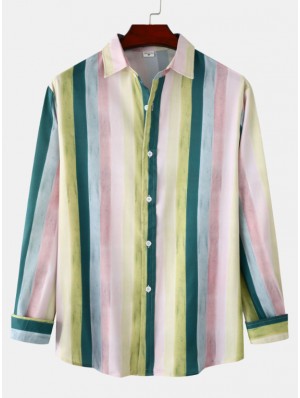 Striped Cotton Loose Shirts