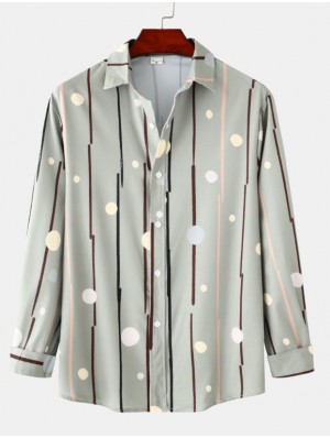 Striped Cotton Loose Shirts