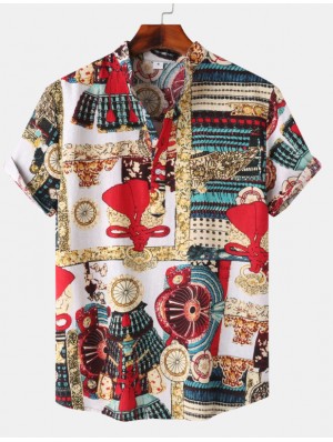 Abstract Printing Loose Shirts