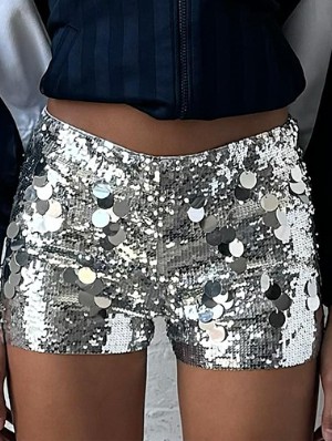 Easy-handling Sequin Polyester Shorts