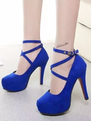 Pure Color Hasp Heels