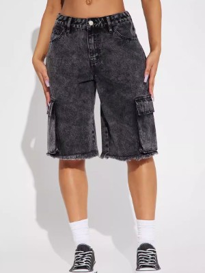 Pure Color Cotton Loose Shorts