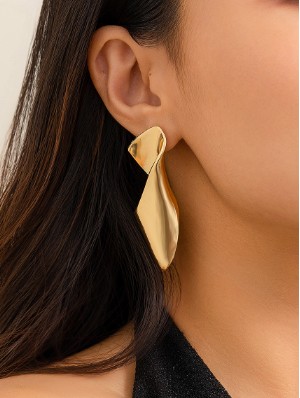 Irregular Electroplating Easy Match Earrings