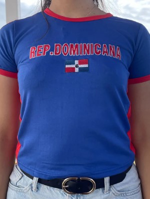 Dominican Crewneck Pullover Cropped T-shirts
