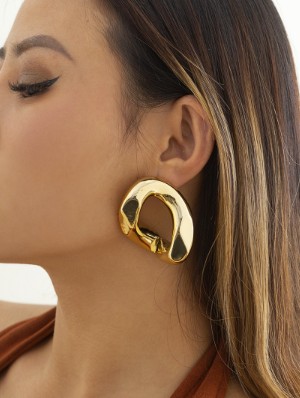 Geometric Electroplating Easy Match Earrings