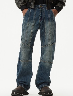 Washed Loose Trendy Men's Jeans