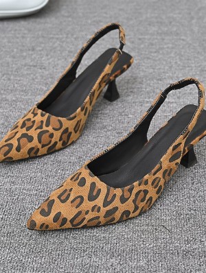 Leopard Pointed Heels