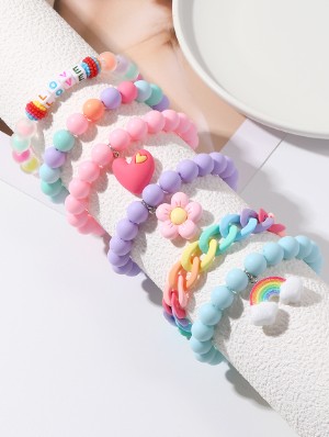 Sweet Colorblock Pattern Bracelet