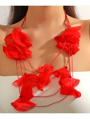 Bohemian Beading Flowers Necklaces