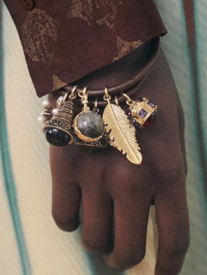 Metal Jewel Decor Vintage Bracelet