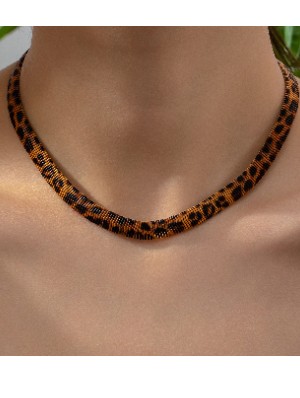 Funky Leopard Printed Necklaces