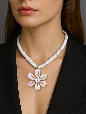 Flower Plain Color Electroplating Gorgeous Necklaces