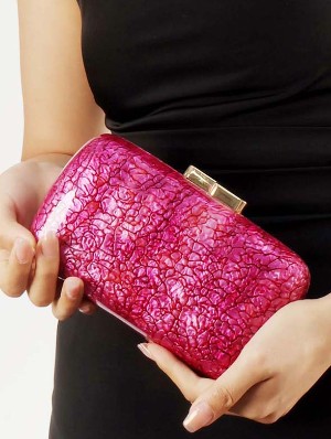 Marbling Acrylic Formal Minaudiere Bag