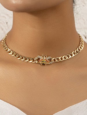 Bee Pattern Hip-hop Necklaces
